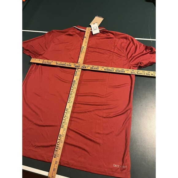 NEW Nike University Of Alabama Crimson Tide NCAA Dri-Fit Polo LARGE Football NWT - Picture 6 of 7